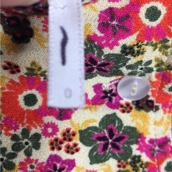 FREE PEOPLE flounce floral asymmetrical skirt - Picture 5 of 13